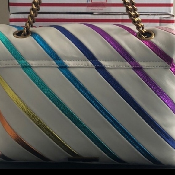 - Kurt Geiger London Large Kensington Rainbow Shoulder Bag - Picture 3 of 9